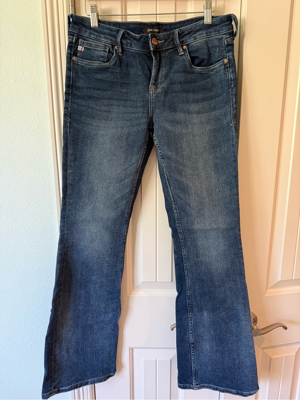 Dear John Indigo Flare Wide-Leg Jeans